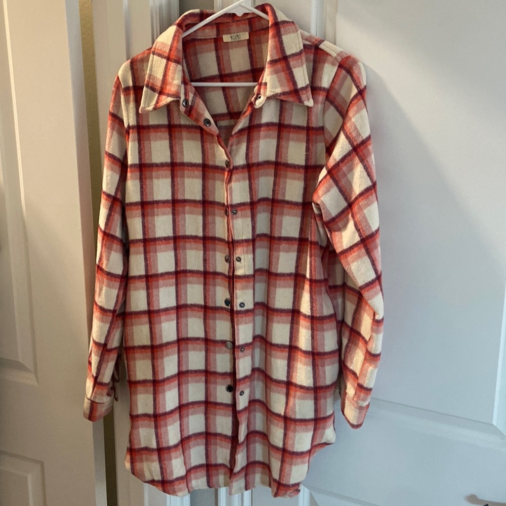 Soft oversized shacket